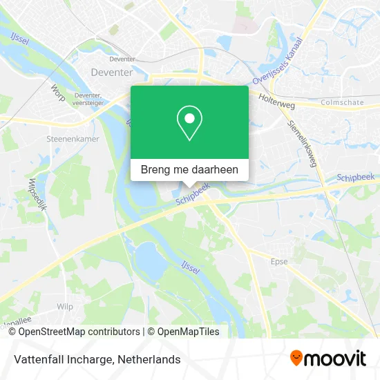 Vattenfall Incharge kaart