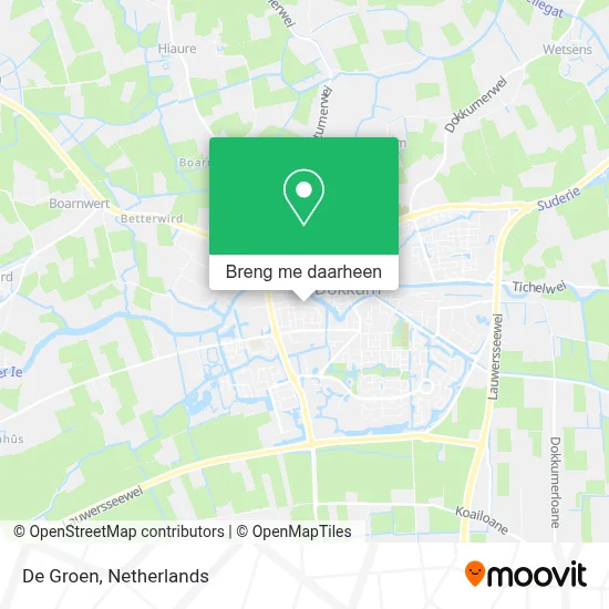 De Groen kaart