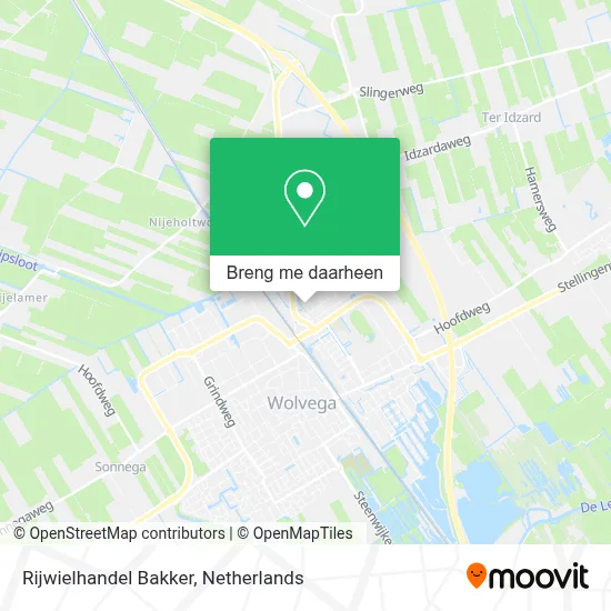 Rijwielhandel Bakker kaart