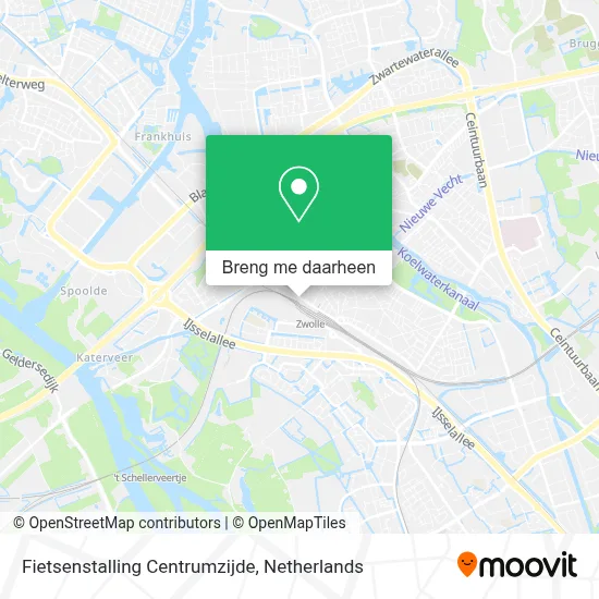 Fietsenstalling Centrumzijde kaart