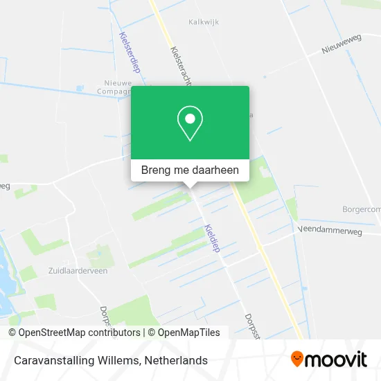 Caravanstalling Willems kaart