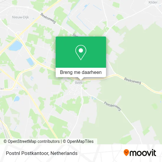 Postnl Postkantoor kaart