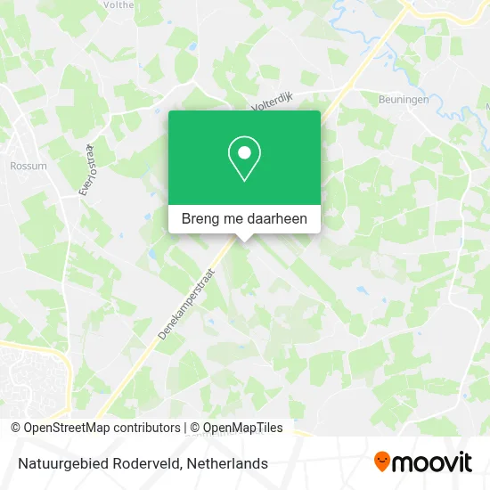 Natuurgebied Roderveld kaart