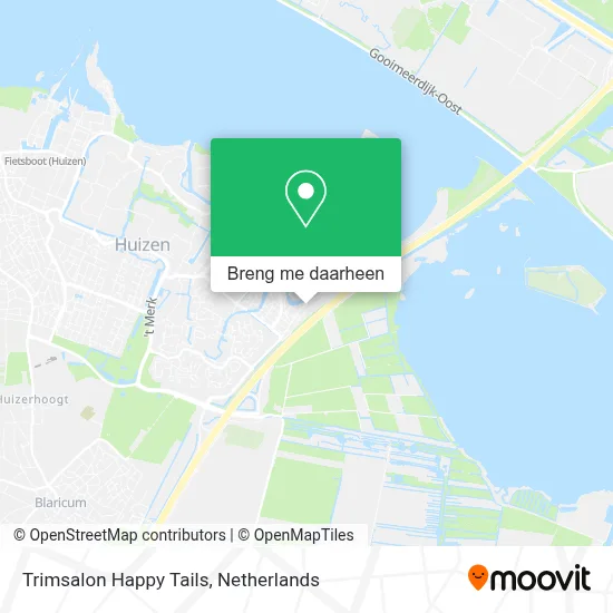 Trimsalon Happy Tails kaart