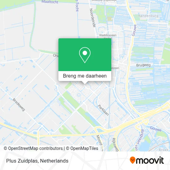 Plus Zuidplas kaart