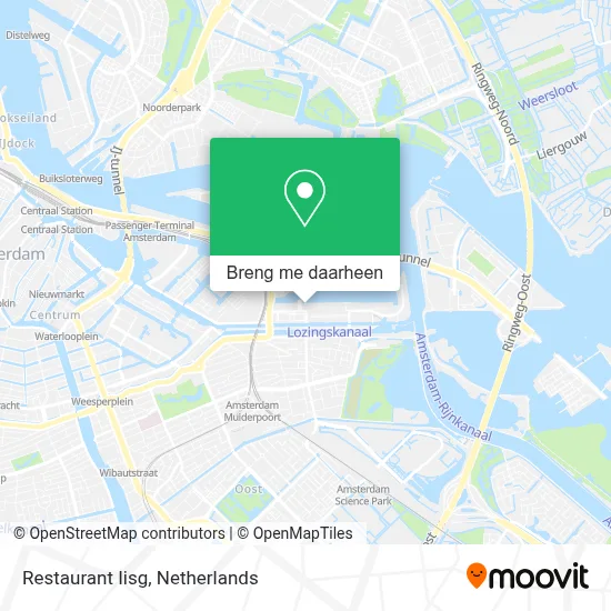 Restaurant Iisg kaart