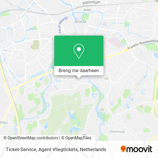 Ticket-Service, Agent Vliegtickets kaart