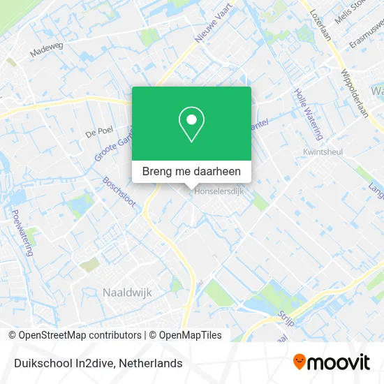 Duikschool In2dive kaart