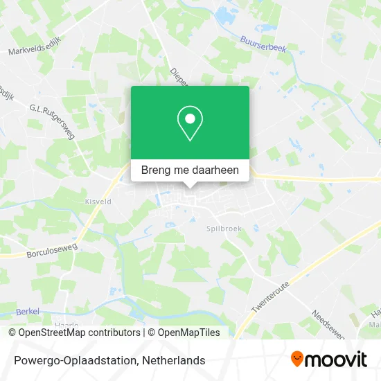 Powergo-Oplaadstation kaart