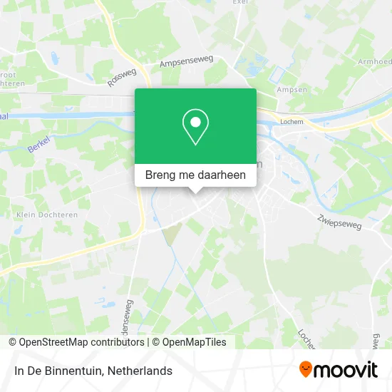In De Binnentuin kaart