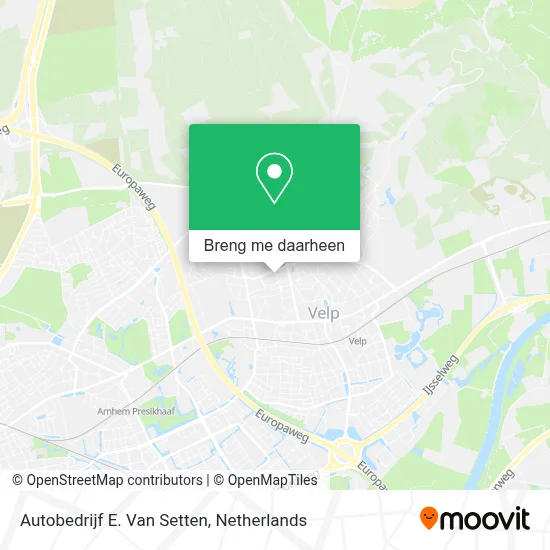 Autobedrijf E. Van Setten kaart