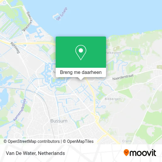 Van De Water kaart