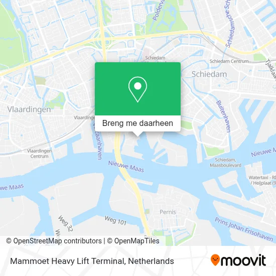 Mammoet Heavy Lift Terminal kaart