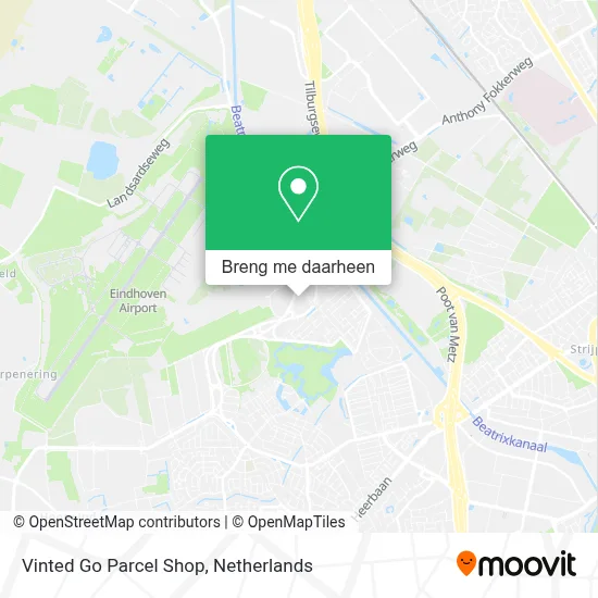 Vinted Go Parcel Shop kaart