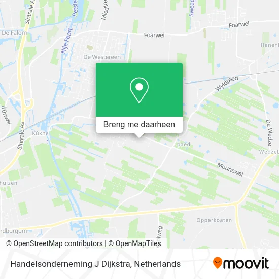 Handelsonderneming J Dijkstra kaart