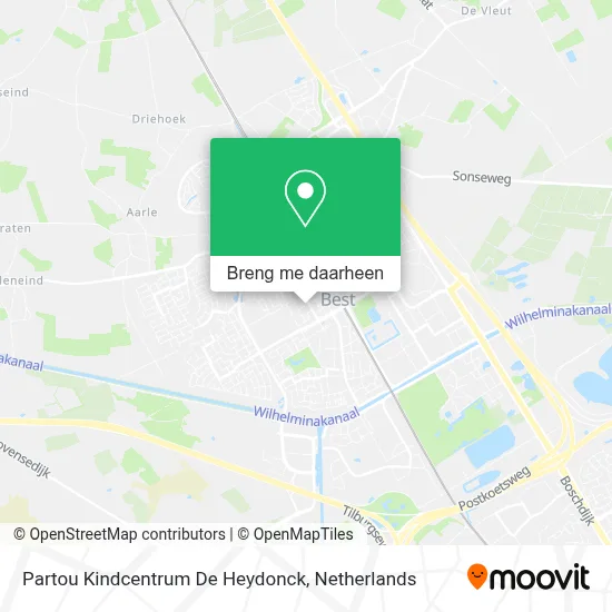 Partou Kindcentrum De Heydonck kaart
