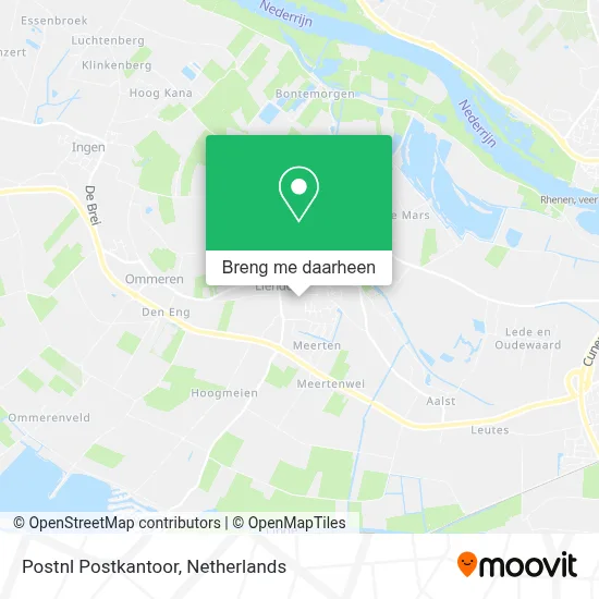 Postnl Postkantoor kaart