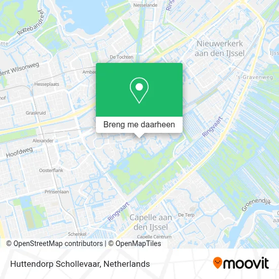 Huttendorp Schollevaar kaart
