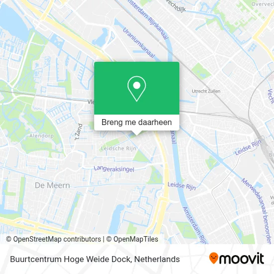 Buurtcentrum Hoge Weide Dock kaart