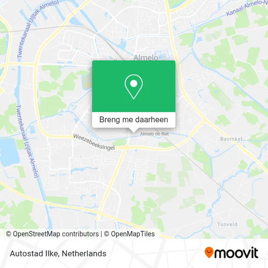 Autostad Ilke kaart