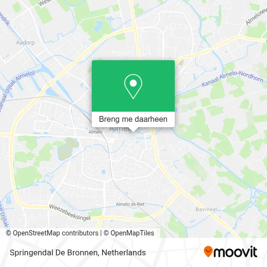 Springendal De Bronnen kaart