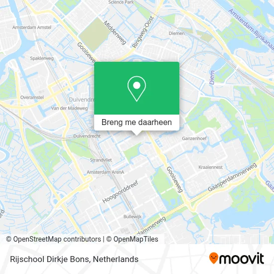 Rijschool Dirkje Bons kaart