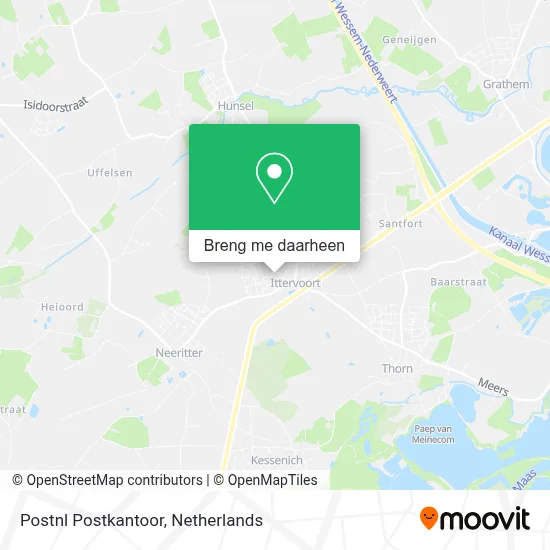 Postnl Postkantoor kaart