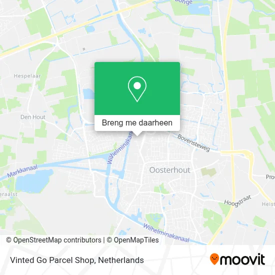 Vinted Go Parcel Shop kaart