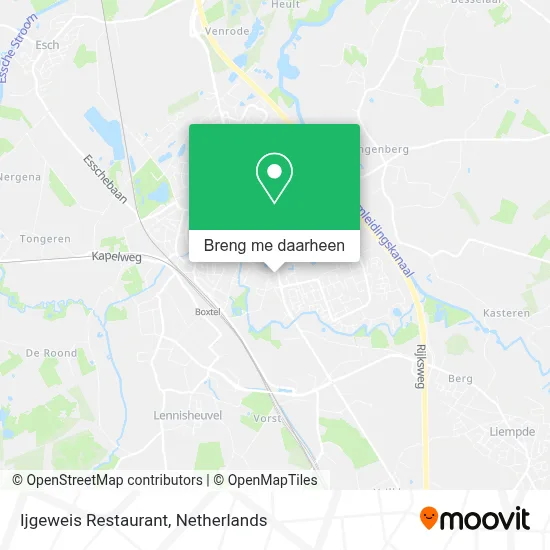 Ijgeweis Restaurant kaart