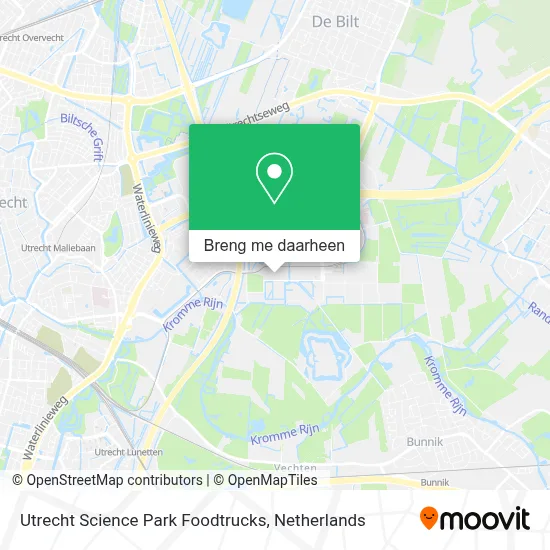 Utrecht Science Park Foodtrucks kaart