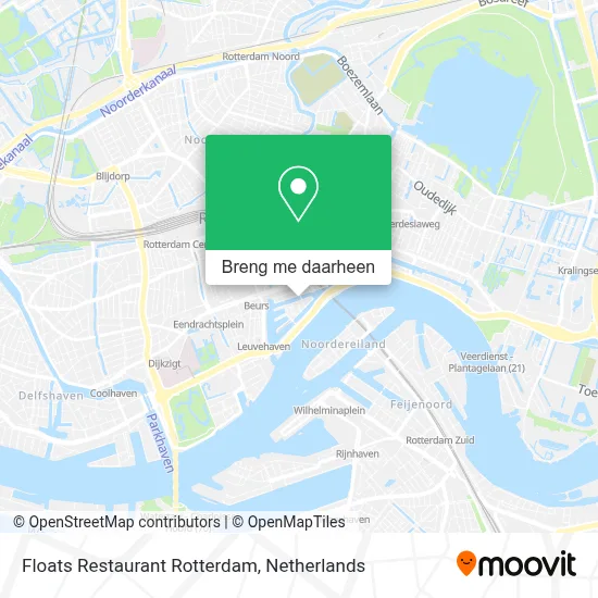 Floats Restaurant Rotterdam kaart