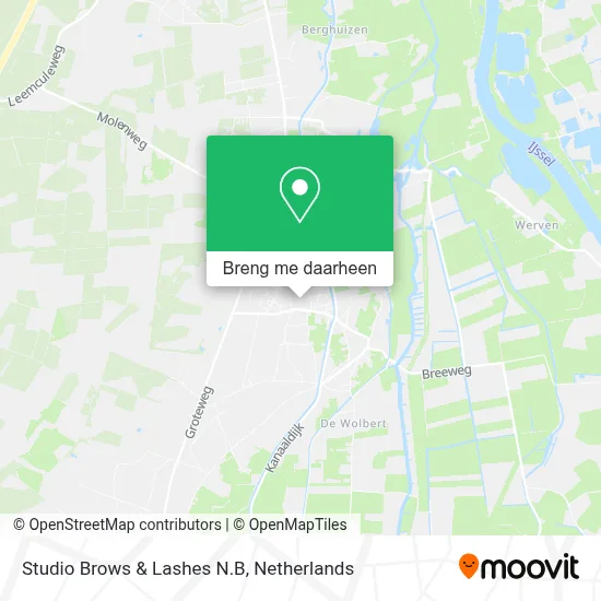 Studio Brows & Lashes N.B kaart