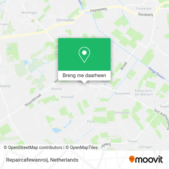 Repaircafewanroij kaart