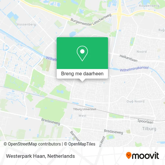 Westerpark  Haan kaart