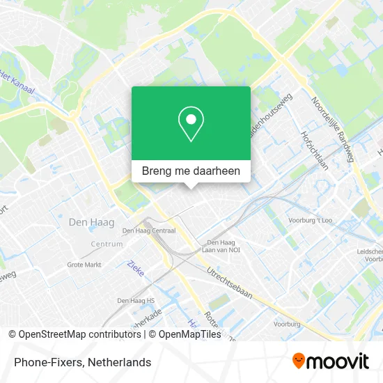 Phone-Fixers kaart