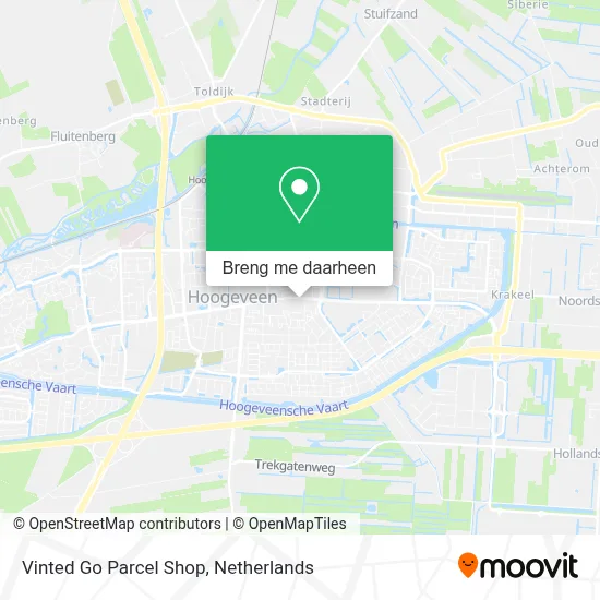 Vinted Go Parcel Shop kaart