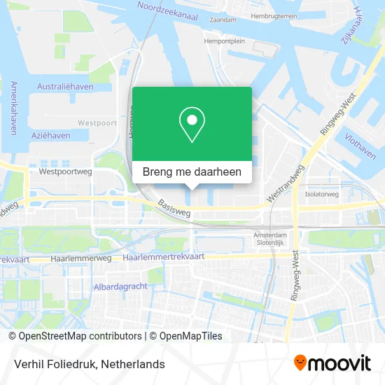 Verhil Foliedruk kaart