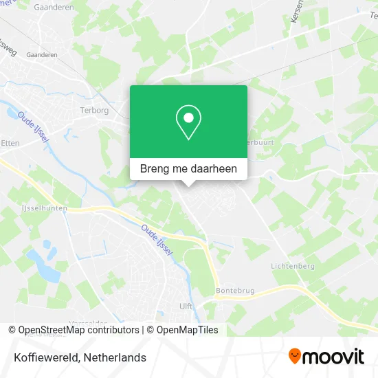 Koffiewereld kaart