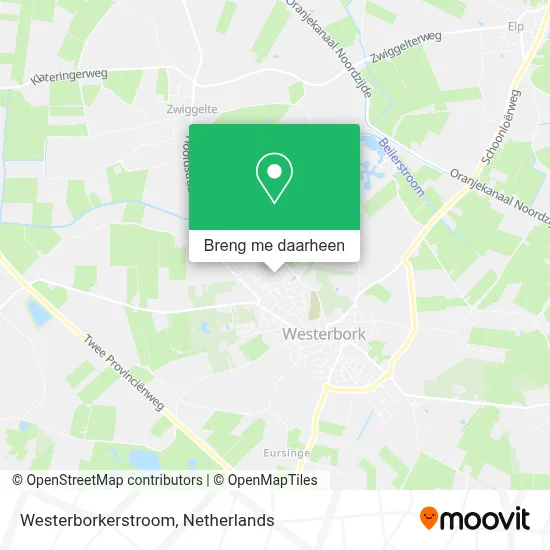 Westerborkerstroom kaart