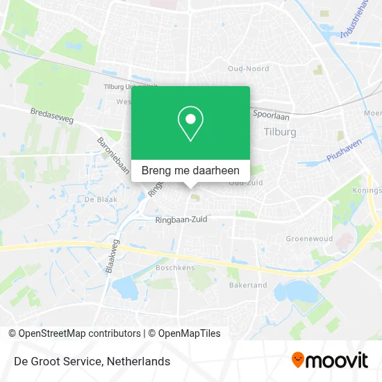 De Groot Service kaart