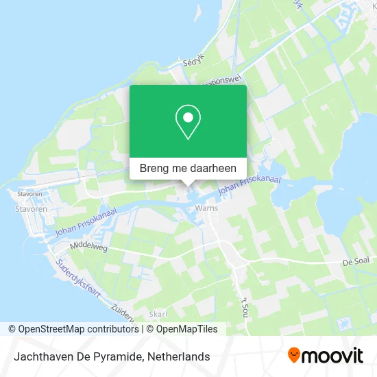 Jachthaven De Pyramide kaart