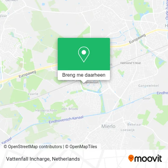 Vattenfall Incharge kaart