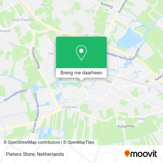 Pieters Store kaart