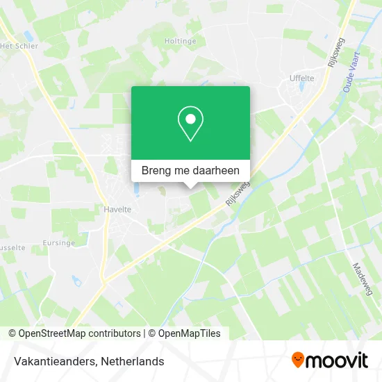 Vakantieanders kaart