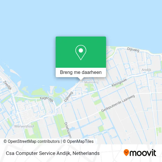 Csa Computer Service Andijk kaart