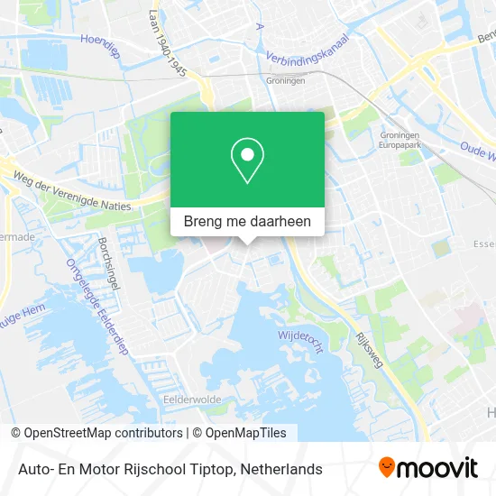 Auto- En Motor Rijschool Tiptop kaart