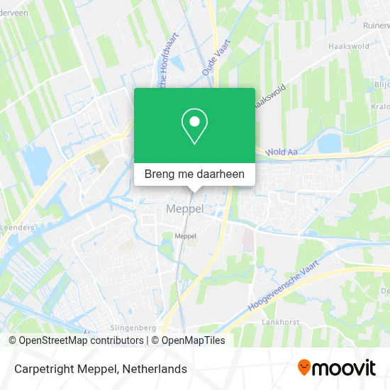 Carpetright Meppel kaart