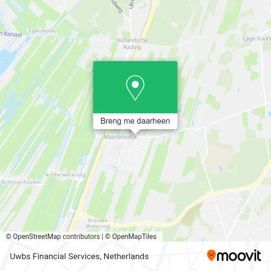 Uwbs Financial Services kaart