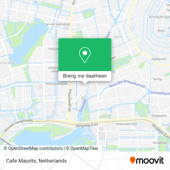 Cafe Maurits kaart