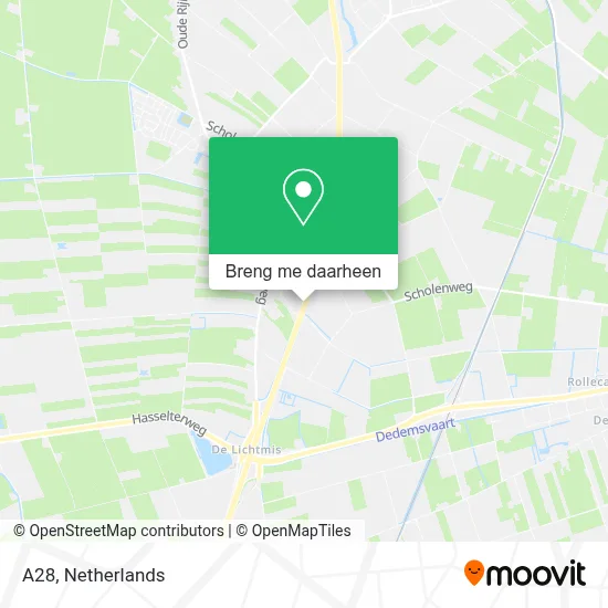 A28 kaart